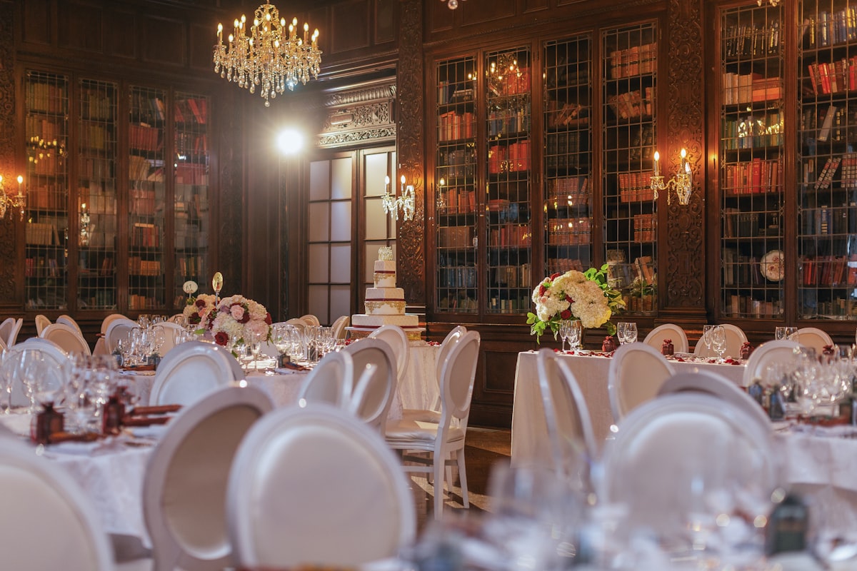 Professional DJ equipment properly scaled for small wedding reception